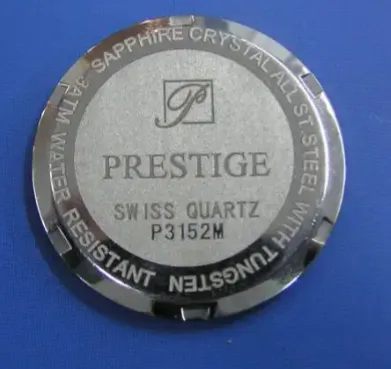 Silver watch Laser Marking