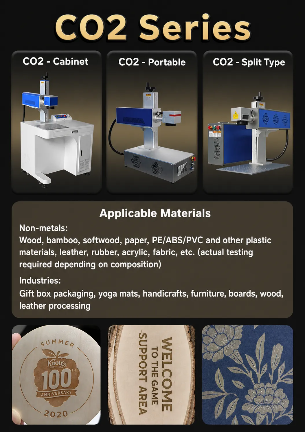 CO2 Laser Marking Machine For Plastic