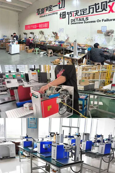 Laser marking machine electrical assembly and inspection