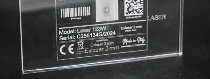 laser engraving acrylic sheet with CO2 laser