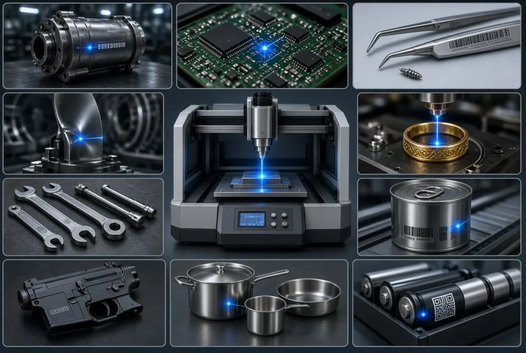 10 Applications of Fiber Laser Marking Machines