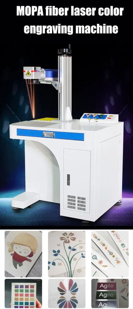 MOPA Fiber Laser Color Engraving Machine for Stainless Steel