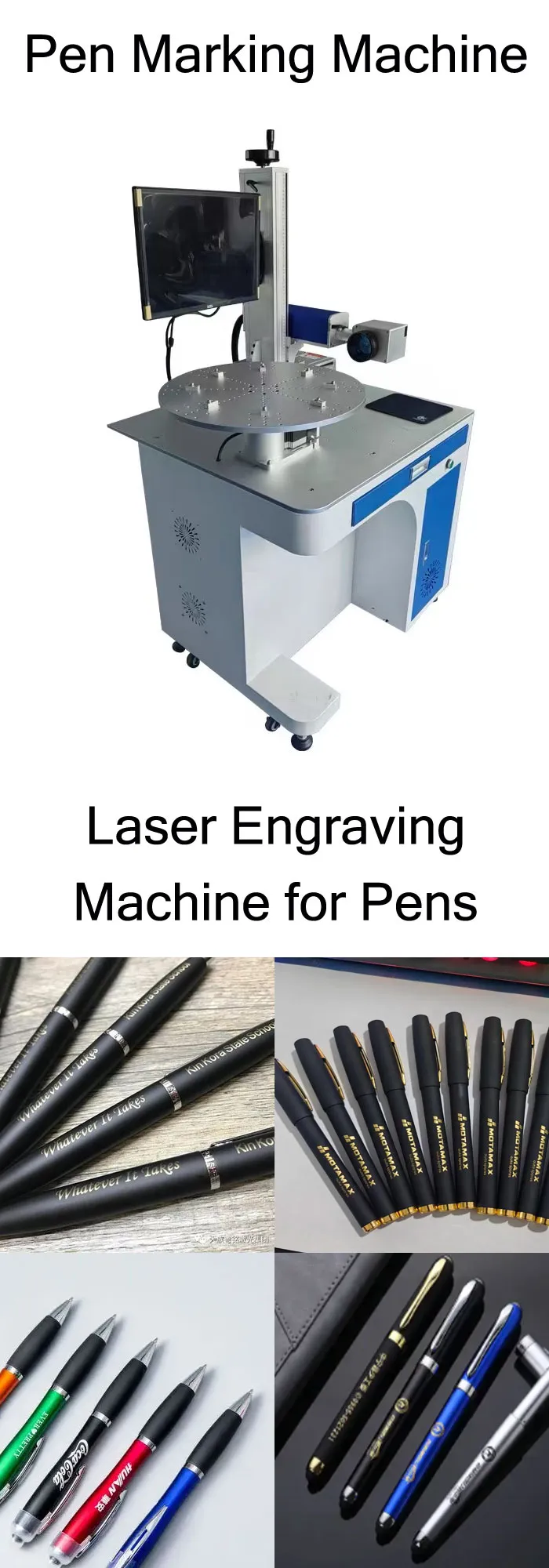 Pen Laser Marking Machine for Metal and Plastic Pens