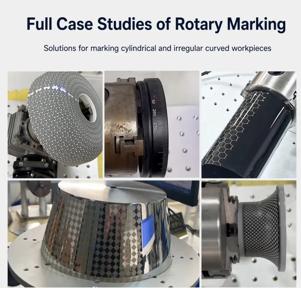 rotary axis laser marking machine