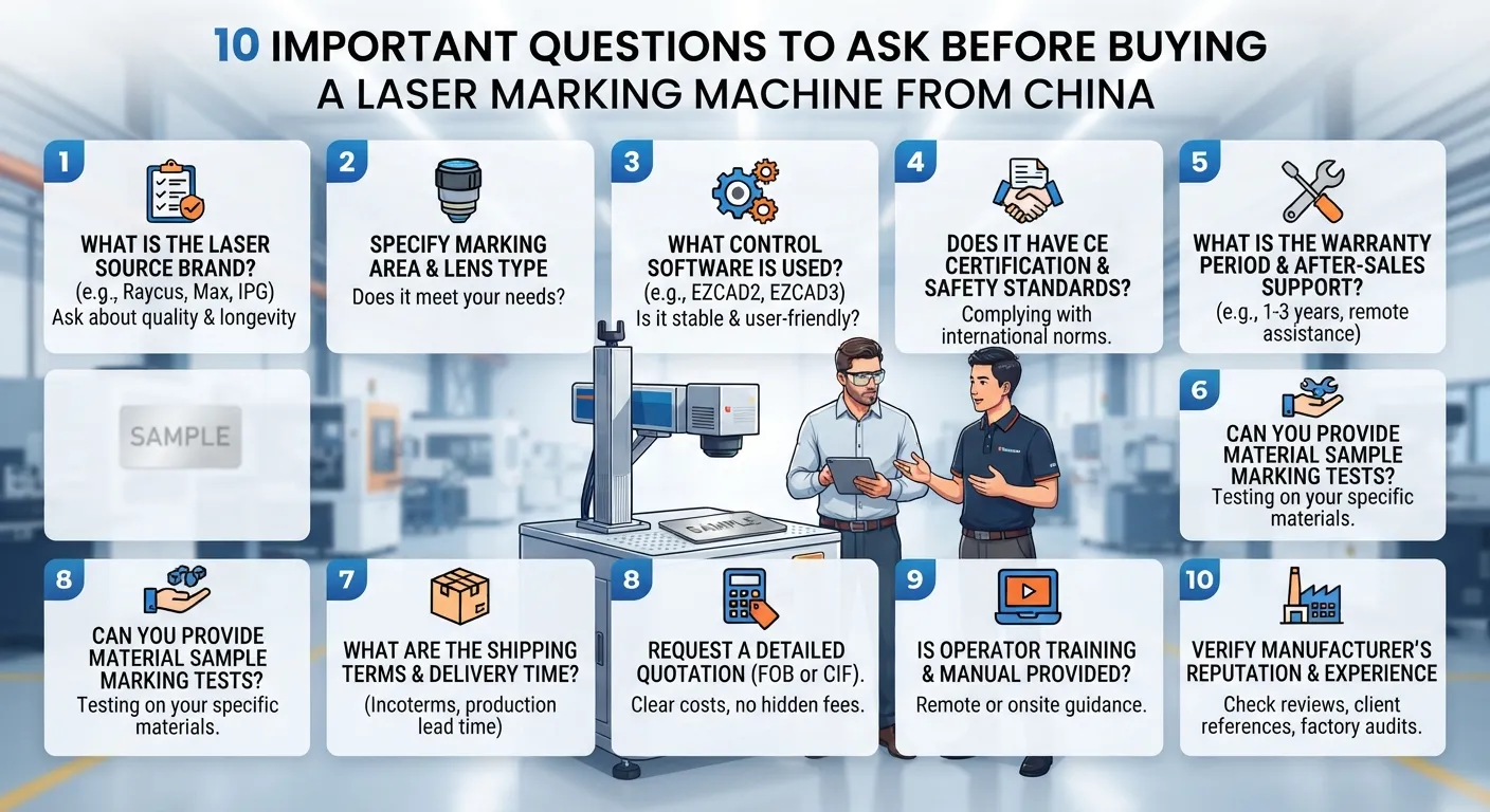 How to Evaluate Chinese Laser Marking Machine Manufacturers: 10 Questions Buyers Should Ask How to Evaluate Chinese Laser Marking Machine Manufacturers: 10 Questions Buyers Should Ask