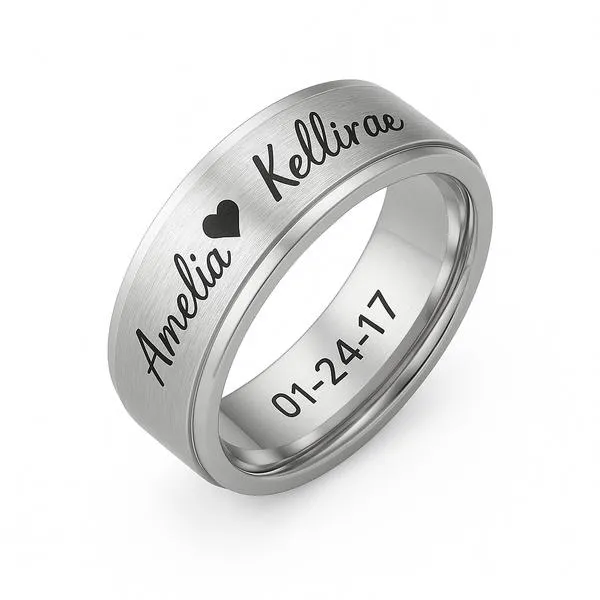 925 sterling silver laser engraving