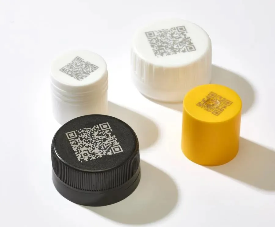 QR Code Packaging: Laser Marking Solutions for Product Identification and Traceability UV laser marking a QR code on plastic packaging